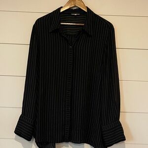 Max Studio Black and White Patterned Shirt